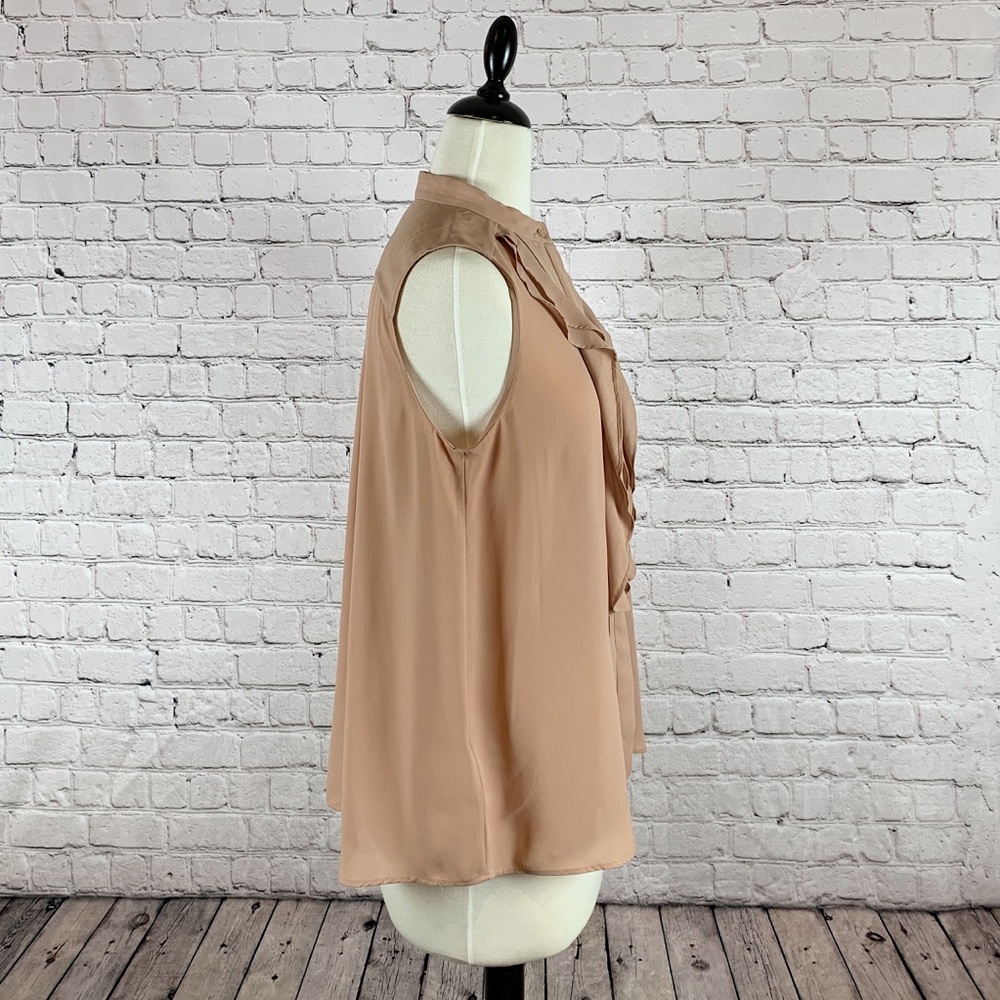 ANN TAYLOR :: Ruffled Shell Soft Cameo Size M - Picture 2 of 8